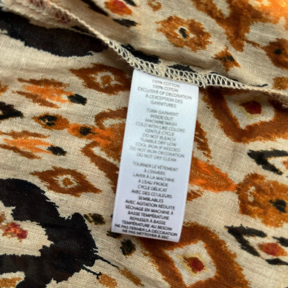 beachlunchlounge Penelope Button Front Blouse Long Sleeve Flowy Boho Womens XS - Picture 13 of 13